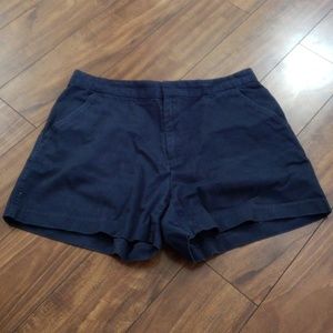 Navy chino shorts